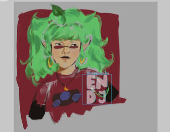 Semi realistic sketch of a friend&#39;s character