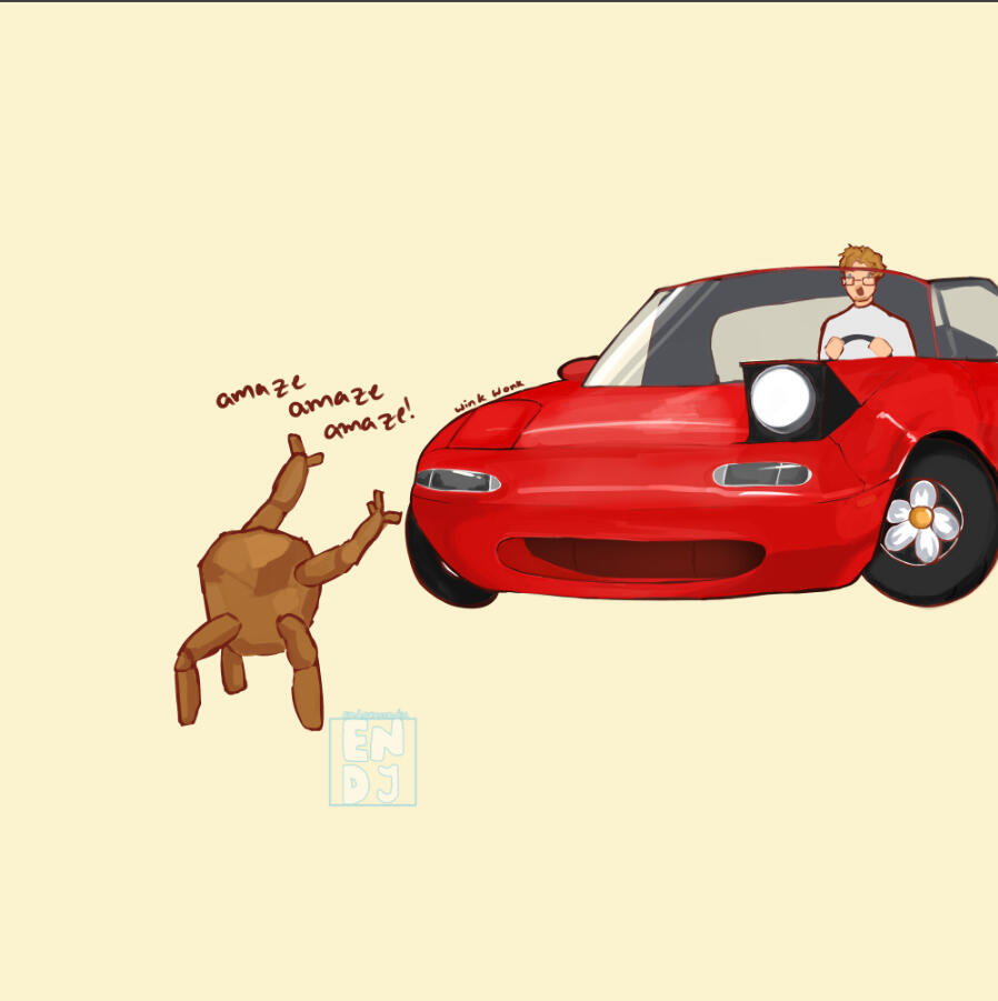 Rocky from project hail mary founds out about NA miatas (excitedly)