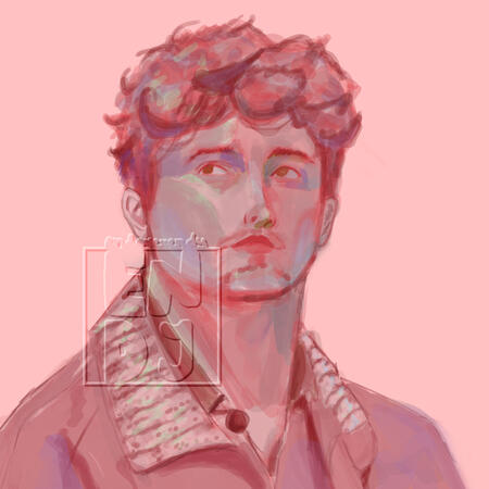 Charles Leclerc fanart, experimented with colors